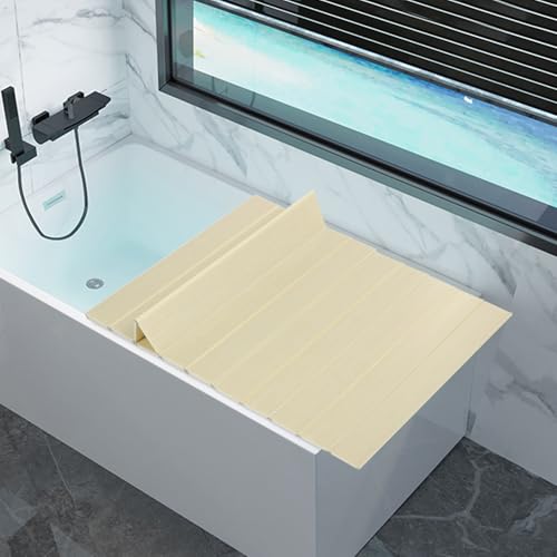 SABUIDDS Faltbare Badewannenabdeckung, 75 x 170 cm, Badewannenbrett Badewanne Abdeckung Dämmplatte aus PVC Wasserdicht & Staubdicht Badewanne Tablett für Hause und Badezimmer SPA, Gelb SABUIDDS Faltbare Badewannenabdeckung, 75 x 170 cm, Badewannenbrett Badewanne Abdeckung Dämmplatte aus PVC Wasserdicht & Staubdicht Badewanne Tablett für Hause und Badezimmer SPA, Gelb von SABUIDDS