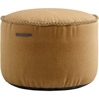 SACK it - RETRO it Cura Drum Pouf, curry von SACK it ApS