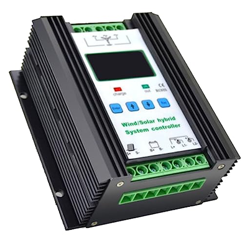 SACLMD Hybrid Laderegler Solar 5000W,6000W,8000W,10000W,12000W Wind Solar Hybrid Laderegler Automatische Identifikation mit LCD Display,48V-5000W von SACLMD