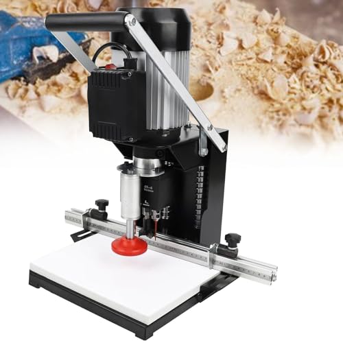 SACLMD Mini-Bank-Holzbohrmaschine,Scharnier langweilige Maschine Pneumatic Drill Press für Heimwerkermöbel Handelsbohrungen von SACLMD