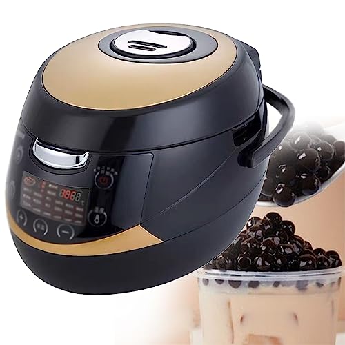 SACLMD Vollautomatische Tapioka-Perlen-Topf,Kommerzieller 5L Vollautomatischer Pearl Pot Antihaft-Sago-Kocher Für Tea & Bubble Tea & Milk Tea Touchscreen von SACLMD