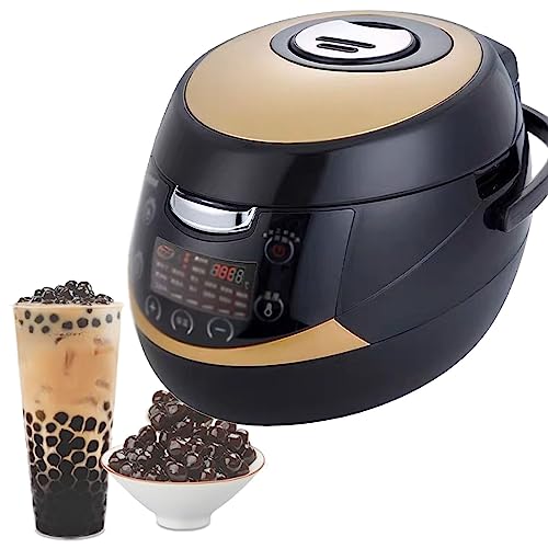 SACLMD Vollautomatische Tapioka-Perlen-Topf,Kommerzieller-Perlen-Tapioka-Kocher,5L Pearl Cooking Pot für Tea/Bubble Tea/Milchtee von SACLMD