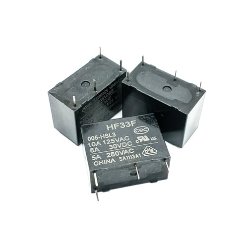 (10 Stück/1 Los) Relais 5A 4 PINS HF33F JZC-33F 005-HSL3 012-HSL3 024-HSL3 HF33F-005-HSL3 HF33F-012-HSL3(HF33F-005-HSL3 5VDC) von SACVXOKD