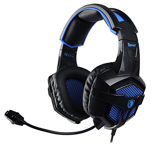 SADES sa-739 B Power PC Gaming-Stereo-Headset, Schwarz/Blau SADES sa-739 B Power PC Gaming-Stereo-Headset, Schwarz/Blau von SADES