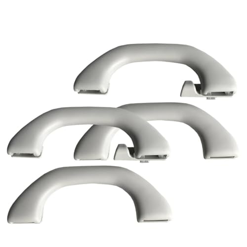 SADHADAH Türinnenverkleidung Türgriff 1/4PCS Für VW Für Polo 5 6R 6C Für Scirocco Für MK3 Für Jetta 6 Für MK6 3 A7 Dach Haltegriff 6R0857607 1K8857607 Türgriff Innen(1Set-4PCS-Grey) von SADHADAH