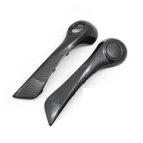 SADHADAH Türinnenverkleidung Türgriff 2 STÜCKE LHD Auto Innentür Vorne Links Rechts Pull Greifen Innengriff Außenabdeckung Für Koleos I 2008-2016 Türgriff Innen(L R Cover-Carbon) von SADHADAH