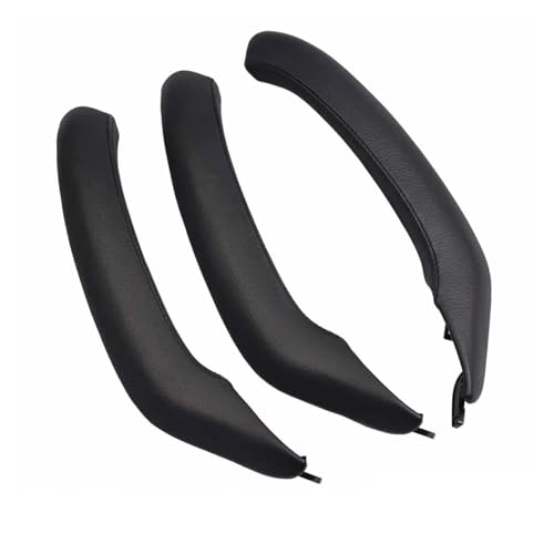 SADHADAH Türinnenverkleidung Türgriff Auto-Innengriff-Lederabdeckung Für F25 F26 X3 X4 Türarmlehnenverkleidung Pull Holster ersetzen Beige Schwarz Unterstützung Türgriff Innen(LHD Black Set) von SADHADAH