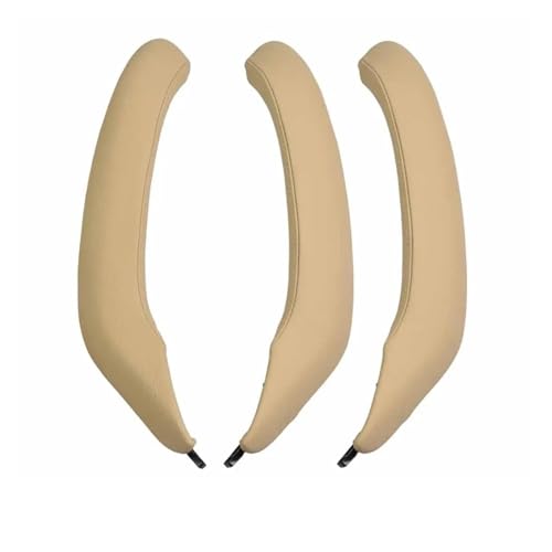 SADHADAH Türinnenverkleidung Türgriff Auto-Innengriff-Lederabdeckung Für F25 F26 X3 X4 Türarmlehnenverkleidung Pull Holster ersetzen Beige Schwarz Unterstützung Türgriff Innen(RHD Beige Set) von SADHADAH