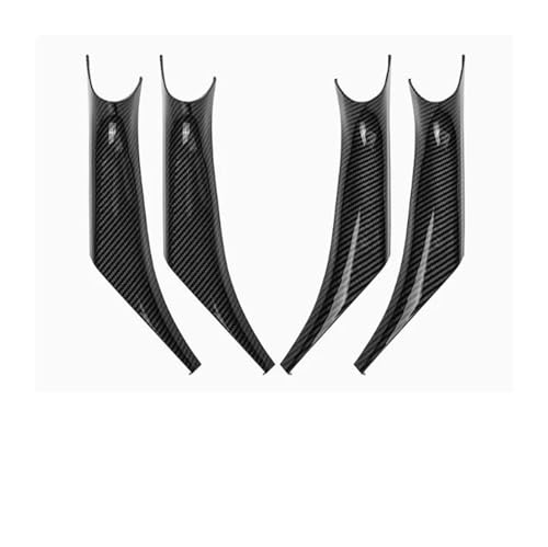 SADHADAH Türinnenverkleidung Türgriff Auto-Innenverkleidung Pull Trim Innengriffabdeckung Für X3 X4 G01 G02 G08 F97 F98 2018 2019 2020 2021 2022 Türgriff Innen(Carbon fiber 4 pcs) von SADHADAH