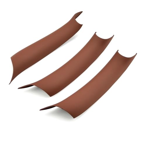 SADHADAH Türinnenverkleidung Türgriff Auto-Styling-Innenraum-Carbon-Faser-Textur Pull-Schutzabdeckungs-Trim für X5 X6 F15 F16 2014 2015 2016 2017 2018 Türgriff Innen(Braun) von SADHADAH