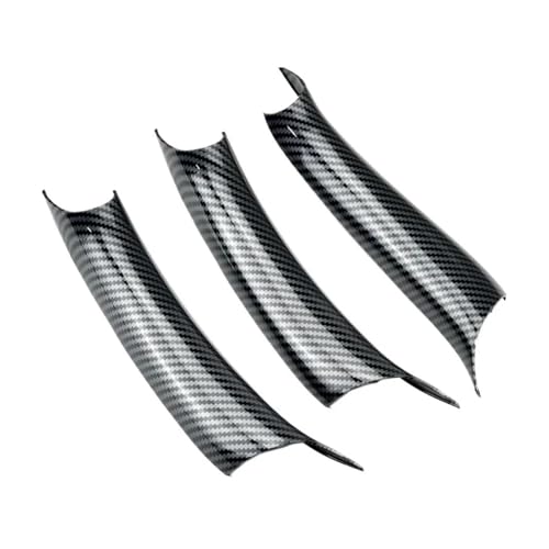 SADHADAH Türinnenverkleidung Türgriff LHD/RHD 3Pcs ABS Für X5 F15 X6 F16 2014-2018 Schwarz Carbon Fiber Stil Innen Tür griff Ziehen Schutzhülle Türgriff Innen(Carbon RHD 3 Pcs) von SADHADAH