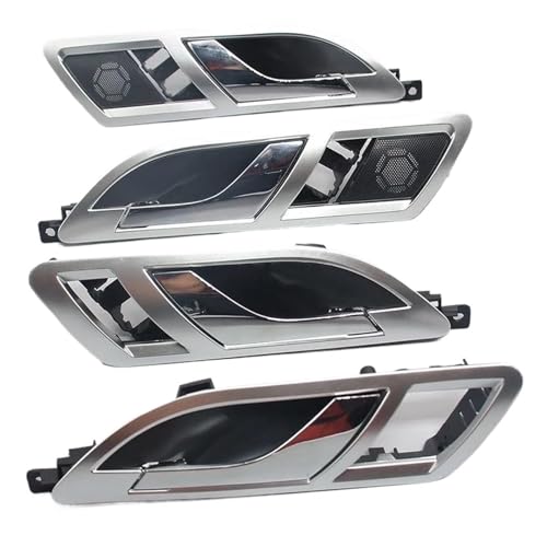 Türinnenverkleidung Türgriff Auto Innen Griff interne Schlüssel Öffnen Die Für VW Für Lavida 2008-2012 Für Skoda Für Superb 2001-2008 Türgriff Innen(4PCS Silver) von SADHADAH