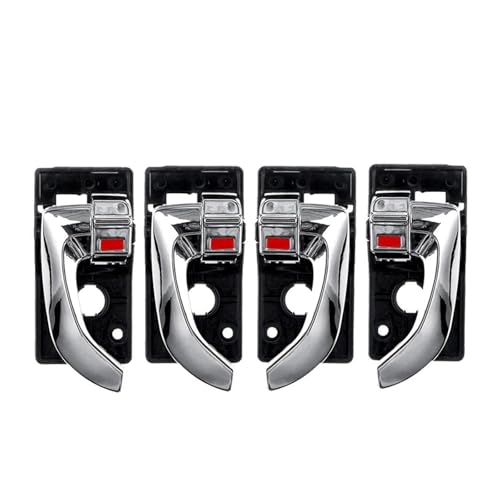 Türinnenverkleidung Türgriff Auto Innen Türgriff Links Rechts Vorne Hinten Chrom Für Hyundai Für Tucson 2005 2006 2007 2008 2009 Türgriff Innen(4Pcs Set Chrome) von SADHADAH