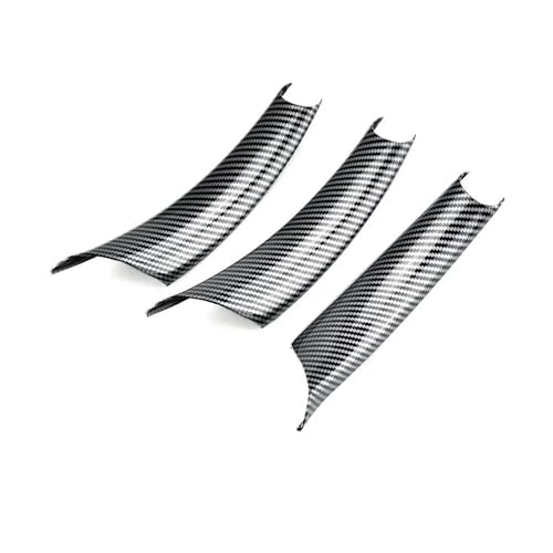 Türinnenverkleidung Türgriff Schwarzes Kohlefasermuster 3 Teile/Satz Auto-Innentürgriffabdeckung Für X5 E70 X6 E71 E72 2007–2014 Türgriff Innen(Carbon LHD 3 Pcs) von SADHADAH