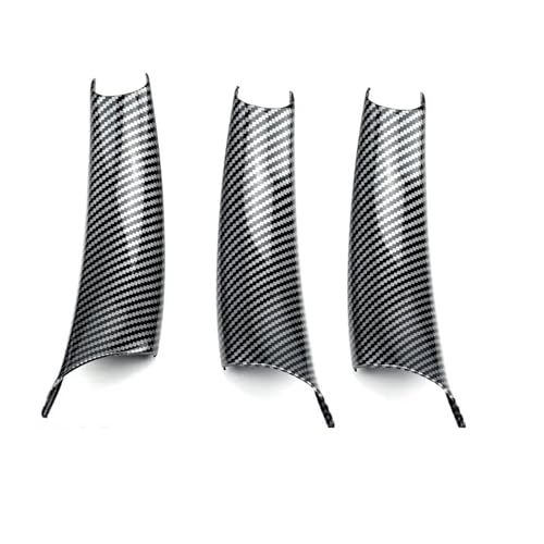 Türinnenverkleidung Türgriff Schwarzes Kohlefasermuster LHD RHD 3 Teile/satz Autoinnenraum-Zugabdeckung Für X5 E70 X6 E71 E72 2007-2014 Türgriff Innen(Carbon RHD 3 Pcs) von SADHADAH