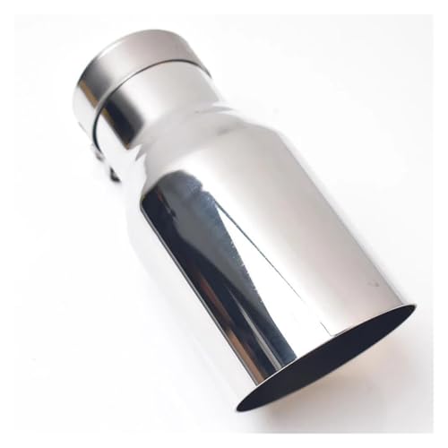 Abgasrohr 304 Universal Edelstahl Glänzend Flansch R Auspuffrohr Schalldämpfer Spitze Slash Cut Mit Winkel Auto Modifikation Zubehör Auto Auspuffrohr(IN 51MM Out 76MM) von SADQRG