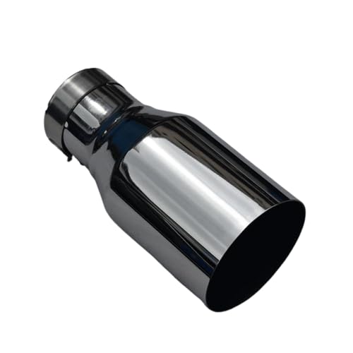 Abgasrohr Für E90 W222 Edelstahl Fahrzeug Universal Auspuff Auto Schalldämpfer Schwanz Kehle Spitze Rohr Auto Auspuffrohr(60MM IN-101MM Out) von SADQRG