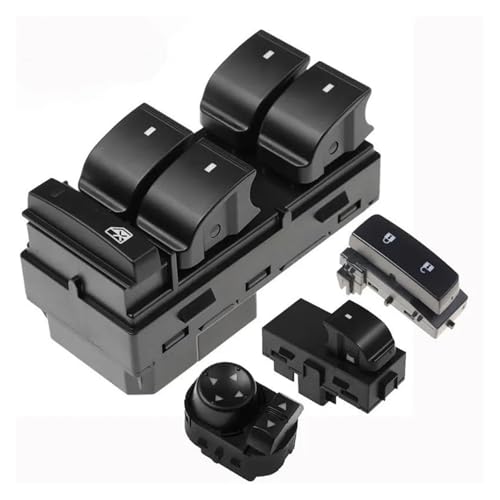 Fensterheber Schalter Für GMC 1500 2500HD 3500HD Vorne Links Rechts Power Fensterheber Taste Türschloss Spiegel Control Schalter Autofensterschalter(A Set) von SADQRG