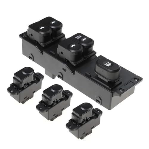 Fensterheber Schalter Für Hyundai 2011-2017 Für Accent Für Solaris 93570-1R101 Fenster Vorne Master Heber Glas Control Schalter Auto 93580-1R000 Autofensterschalter(Satz) von SADQRG