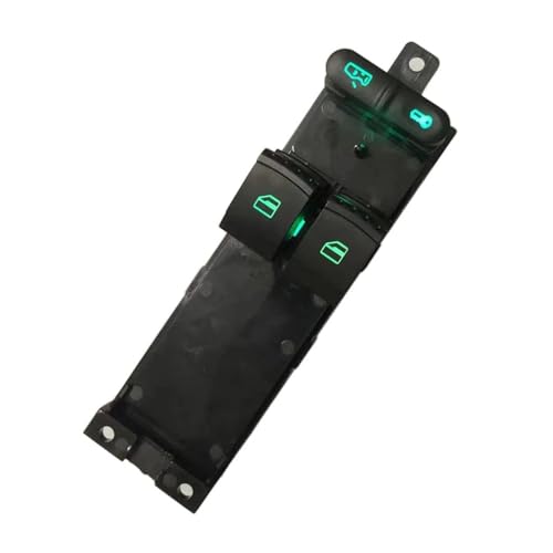 Fensterheber Schalter Für Skoda Für Fabia 6Y2 6Y5 6Y3 1999-2008 Für Octavia 2 Tür 1J3959857A Power Fenster Schalter Autofensterschalter(GRÜN) von SADQRG