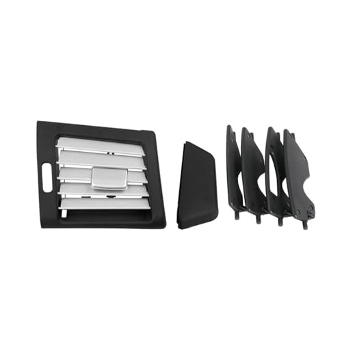 Klimaanlage Entlüftung Für Mercedes Für Benz W251 R Klasse 2518300254 LHD Vordere Reihe Links Rechts Wind Center Konsole Klimaanlage Vent Grill Outlet Panel Gitterdüsen(Black Silver) von SADQRG