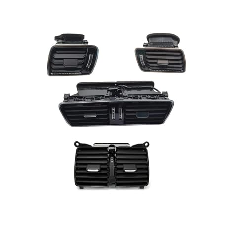 Klimaanlage Entlüftung Für VW Für Passat CC B6 B7 R36 3AD 819 728A 701A 702A Auto LHD Chrom Klavier Farbe Dashboard Klimaanlage Outlet Vent Gitterdüsen(Piano Black B 4pcs) von SADQRG