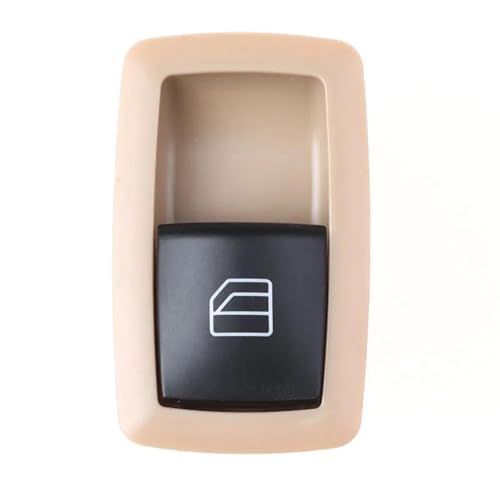 Power Fensterschalter Beifahrerseite Fensterheber Schalter Taste Für Mercedes A B ML GL R Klasse W251 W169 W245 X164 W164 2518200510 A2518200510(1PCS Beige Button) von SADQRG