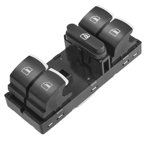Power Fensterschalter Elektrischer Hauptfensterschalter Für VW Für Jetta Für Golf MK5 MK6 Für Passat B6 B7 CC Für Touran Für Tiguan Für Seat von SADQRG