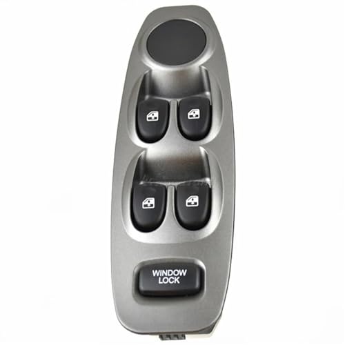 Power Fensterschalter Power Fensterheber Master Control Schalter Für Hyundai Für Accent 2000-2005 93570-25000(Silver No Auto) von SADQRG