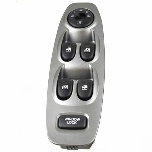 Power Fensterschalter Power Fensterheber Master Control Schalter Für Hyundai Für Accent 2000-2005 93570-25000(Silver With Auto) von SADQRG