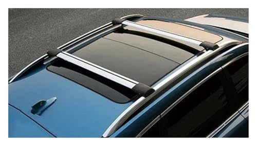 Relingträger 2 Stücke Dachträger für FIAT für Panda für Cross 2020+ Aluminiumlegierung Seitenstangen Kreuzschienen Dachträger Gepäcklast 100 kg Dachgepäckträger(Silver A) von SADQRG