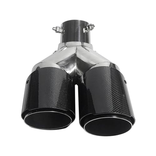 SADQRG Abgasrohr Auto Universal Winkel Einstellbar Double-Out Carbon Fiber Auspuffspitze Straight Edge Carbon Fiber Schalldämpfer Auto Auspuffrohr SADQRG Abgasrohr Auto Universal Winkel Einstellbar Double-Out Carbon Fiber Auspuffspitze Straight Edge Carbon Fiber Schalldämpfer Auto Auspuffrohr von SADQRG