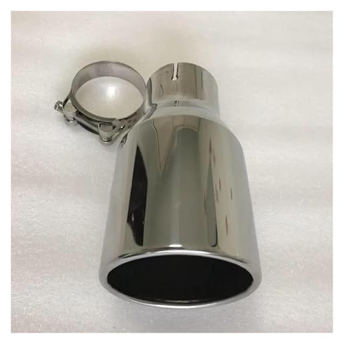 SADQRG Abgasrohr Edelstahl-Auspuffrohr Mit Großem Durchmesser 115 Mm 4,5 Zoll Flache Kante Universeller Schalldämpfer Endrohr Automodifikationen Auto Auspuffrohr(60MM IN-115MM Out) von SADQRG