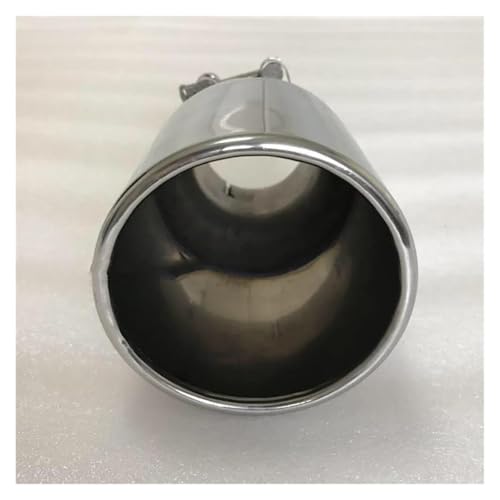 SADQRG Abgasrohr Edelstahl-Auspuffrohr Mit Großem Durchmesser 115 Mm 4,5 Zoll Flache Kante Universeller Schalldämpfer Endrohr Automodifikationen Auto Auspuffrohr(86MM IN-115MM Out) von SADQRG