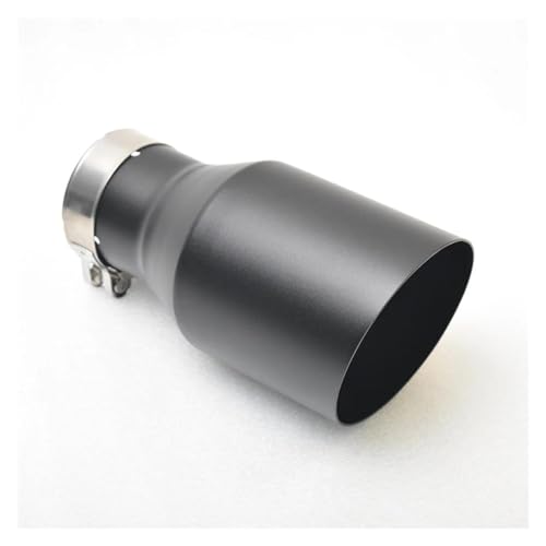 SADQRG Abgasrohr Edelstahl-Fahrzeugumrüstung Universal-Schalldämpfer-Endrohr Schwarz Automodifikation 63 Mm 3,2 4,5 Zoll Auto Auspuffrohr(76MM IN-101MM Out) von SADQRG