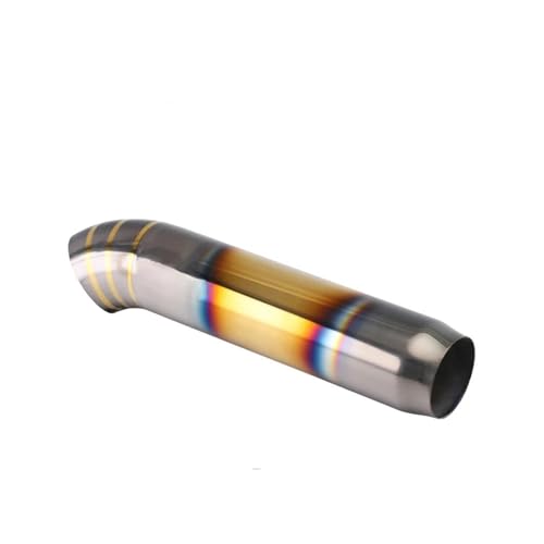 SADQRG Abgasrohr Einlagiges Schalldämpfer-Endstück Schnittstelle 67 Mm Abgeschrägter Auslass 76 Mm 89 Mm 102 Mm Universelles Auspuffrohr Auto Auspuffrohr(H0(6) DQ2017g-KR) von SADQRG