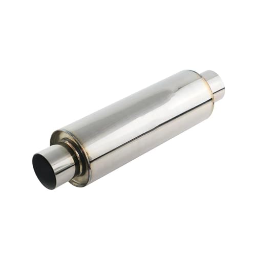 SADQRG Abgasrohr Universal Auspuff Resonator Edelstahl 2 Zoll 2,5 Zoll Low Flow Voice Schalldämpfer Rohr Auto Auspuffrohr(ZL401e-JS) von SADQRG