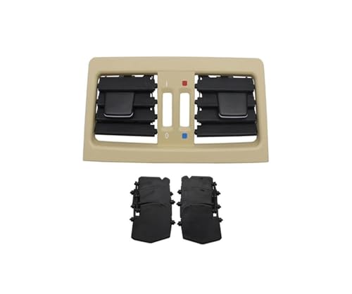 SADQRG Klimaanlage Entlüftung Für 3 Serie E90 E91 335i 328i 318i 320i 2005 2006 2008 2009 2010 2012 Hinten Klimaanlage AC Vent Grill Outlet Panel Abdeckung Gitterdüsen(E90 E91 Beige) von SADQRG