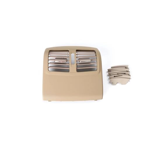 SADQRG Klimaanlage Entlüftung Für Mercedes Für Benz W212 E-Klasse Hintere Mittelkonsole Klimaanlage Lüftungsgitter Luftauslassrahmen Gitterdüsen(Model B Dark Beige) von SADQRG