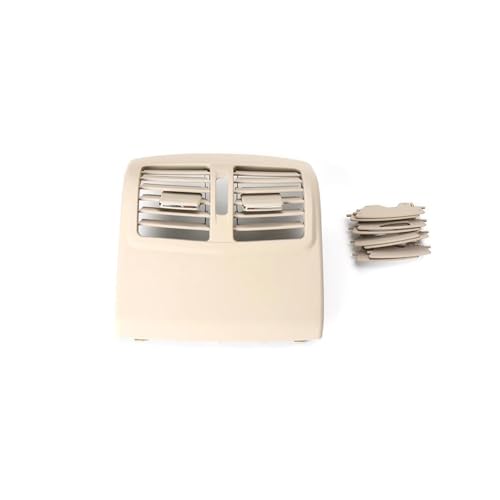 SADQRG Klimaanlage Entlüftung Für Mercedes Für Benz W212 E-Klasse Hintere Mittelkonsole Klimaanlage Lüftungsgitter Luftauslassrahmen Gitterdüsen(Model B Light Beige) von SADQRG