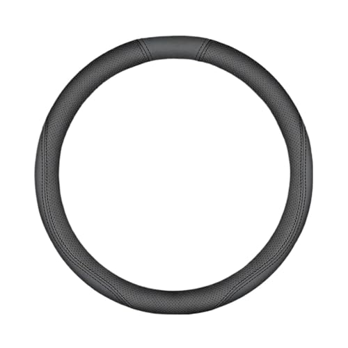 SADQRG Lenkradbezug Lenkradbezug Aus Wildleder Autos rutschfest Für Mini R55 R56 F55 R57 F56 F54 R50 R53 F57 R58 R59 R60 Auto Lenkradhüllen(MATERIAL1 -O-Black) von SADQRG