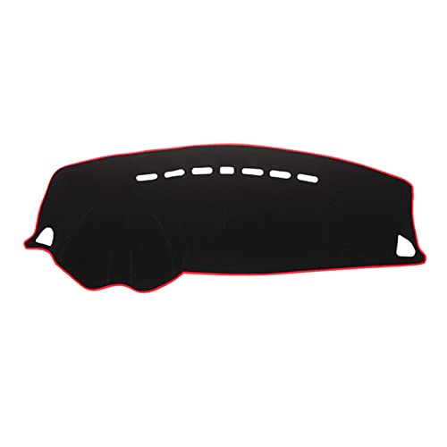 SADQRG Sonnenschutz Armaturenbrett Abdeckung Auto-Abdeckungs-Matten-Auflage-Dash-Sonnenschutz-Instrumenten-Teppich Für Mitsubishi Für Lancer Für Galant Für Fortis 2008-2015 2016 2017(Rot) von SADQRG