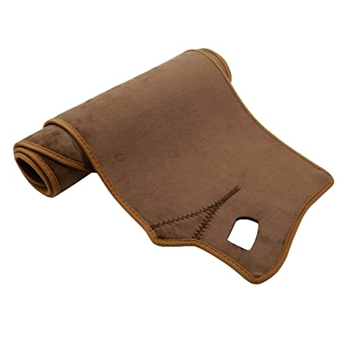SADQRG Sonnenschutz Armaturenbrett Abdeckung Für Citroen C5 Für Aircross 2017 2018 2019 2020 Auto Antirutschmatte Abdeckung Pad Sonnenschirm Teppich(Flannel All Brown) von SADQRG