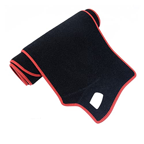 SADQRG Sonnenschutz Armaturenbrett Abdeckung Für Für Corolla E140 E150 2007 2008 2011 2012 2013 Anti-Rutsch-Matte Abdeckung Pad Sonnenschirm Teppich(Polyester Red Edge) von SADQRG