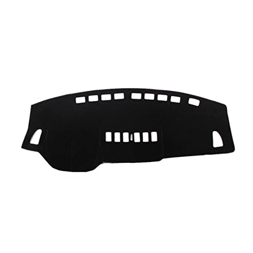 SADQRG Sonnenschutz Armaturenbrett Abdeckung Sonnenschutz Instrument Für Nissan Für Versa Für Tiida C11 2007 2008 2009 2010 2011 Auto Abdeckung Matte Pad Teppich Zubehör(Black Edge) von SADQRG