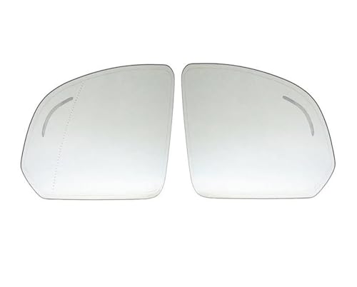 SADQRG Türspiegelglas Beheizte Auto Blind Spot Warnung Seite Spiegel Glas Für Volvo XC40 2020 2021 2022 2023 Links Rechts Flügel Rück BSM Auto Rückspiegelglas(Pair) von SADQRG