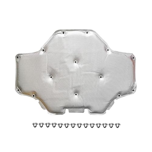 Schallschutzmatte Für X3 G01 X4 G02 2018-2020 Motor Schallschutz Baumwolle Front Motor Schallschutz Haube Mit Schnalle Insulation Pad(Silber) von SADQRG