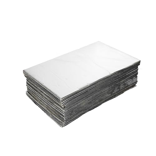 Schallschutzmatte Geräuschisolierung 27 stücke 5mm X 50 cm 30 Wärme Sound Trittschalldämmung Liner Deadener Matte Aluminium Schalldichte Blatt Insulation Pad(5mmX50cmX30cm) von SADQRG
