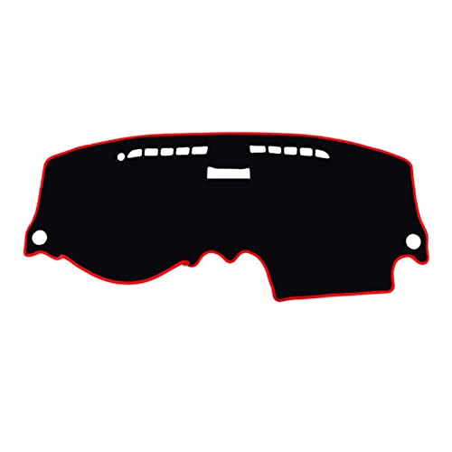 Sonnenschutz Armaturenbrett Abdeckung Auto Abdeckung Matte Pad Dash Sonnenschirm Für Aveo T200 03-11 Für Daewoo Für Gentra T250 05-11 Für Ravon Für Nexia R3 15-2020(Red Edge) von SADQRG