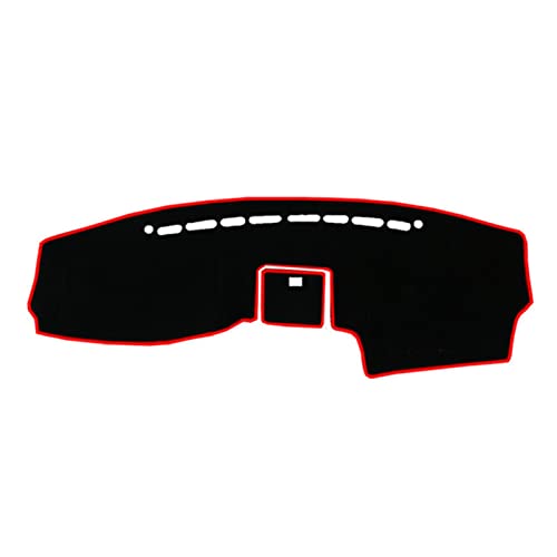 Sonnenschutz Armaturenbrett Abdeckung Für Für Santa Fe 2007 2008 2009 2010 2011 2012 Auto Abdeckung Matte Pad Sonnenschutz Instrument Schützen Teppich Zubehör(Red Edge) von SADQRG